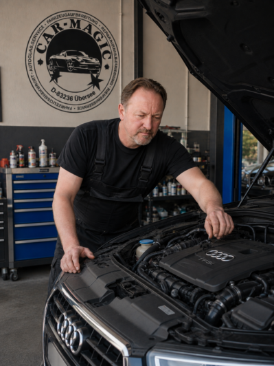 Team von Car-Magic in der Werkstatt